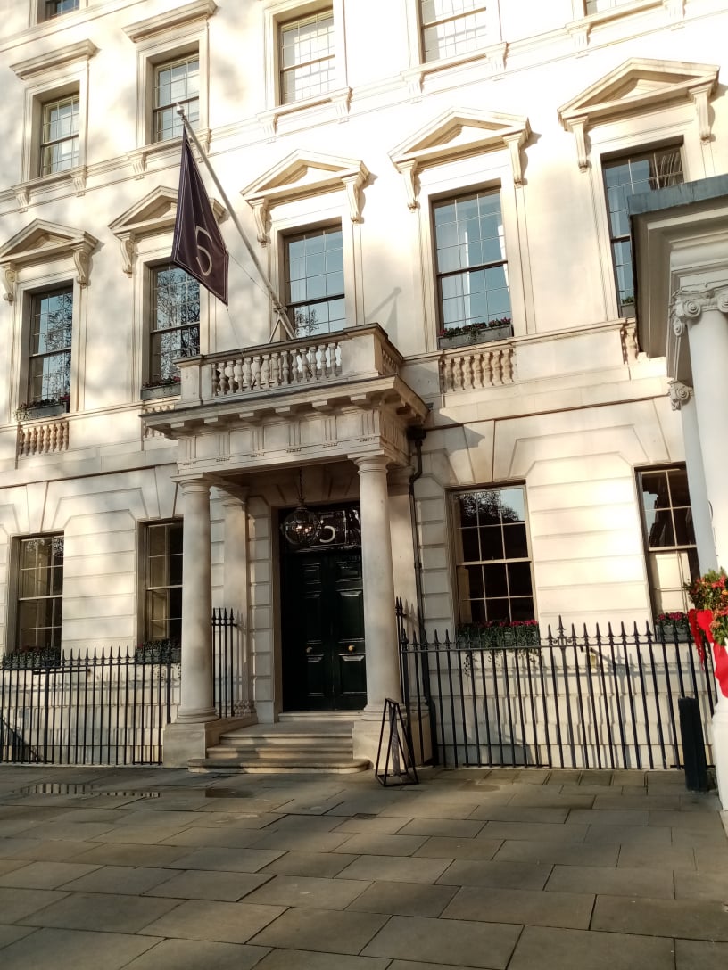 The old Libyan Embassy building 